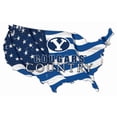 thumbnail image 1 of BYU Cougars USA Flag Cutout Sign, 1 of 1