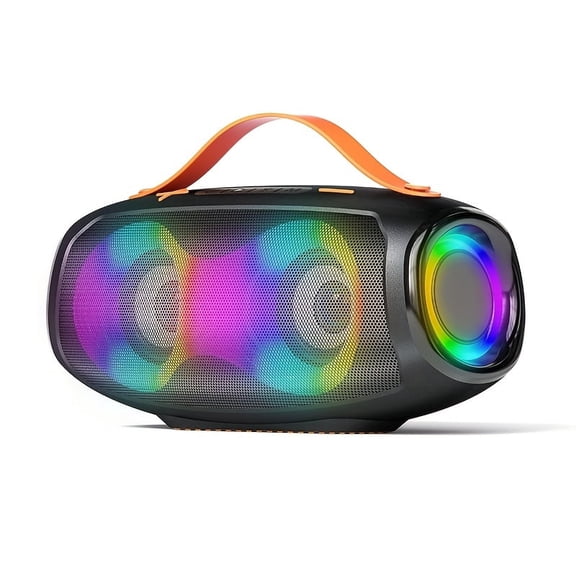 BYWOBEAR Portable Handheld Speaker with Cool and Eye-Catching Lights, Supporting Wireless, USB, microSD Card, and AUX Modes Perfect for Everyday Entertainment and Gatherings!