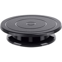 BYXAS 11 Inch Rotate Turntable Sculpting Wheel Revolving Cake Turntable Black Painting Turn Table Lightweight Stand for Paint Spraying Spinner, Cake Decorating, Displaying Item