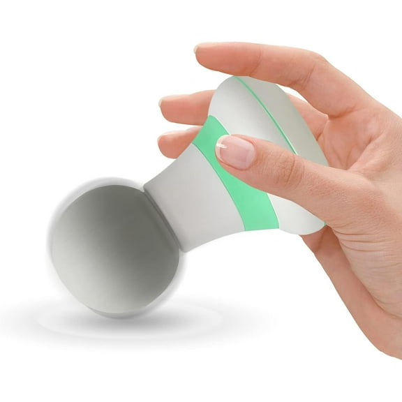 BYXAS 2025 Upgrade 2.0in*4.5in - Mini Electric Handheld Massager Wand, Powerful 6 Speed Vibration Modes,Cordless Handheld and Portable,Suitable for Shoulder,Neck and Back Massage-White