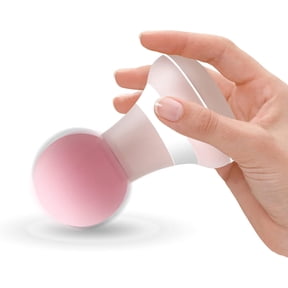 BYXAS 2025 Upgrade 2.0in*4.5in - Mini Electric Handheld Massager Wand, Powerful 6 Speed Vibration Modes,Cordless Handheld and Portable,Suitable for Shoulder,Neck and Back Massage-Pink