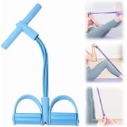 BYXAS 21 Fitness Resistance Bands-4 Tube Pedal Ankle Puller, 2025 New Stretching Bands for Arm and Leg Workouts, Multi-Functional Sit Up Rope for Home Gym Equipment, Fitness BeginnersBlue