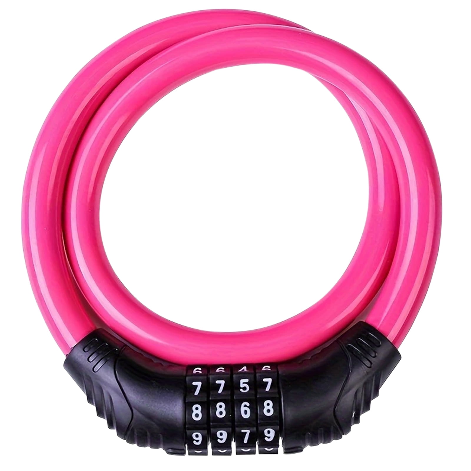BYXAS 25 Inch Bike Lock Cable, Portable Anti Theft 4 Digits Codes Cable ...