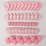 BYXAS 50 PCS Makeup Sponge Set Beauty Blender Sponge for Mini Makeup Sponges Triangle Powder Puff with Foundation Blending Soft Make Up Sponges for Face Cosmetic Applicator for Powder Liquid (Pink)