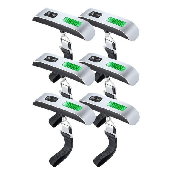 BYXAS 6-Pack Travel Digital Luggage Scale - Portable Luggage Scale -Luggage Scales for Suitcases - Ideal for Travel Scale Luggage Weight - 110LB, Includes Battery