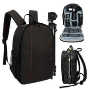 BYXAS Camera Backpack, Waterproof DSLR SLR Photography Bag with Rain Cover, Compatible with Canon, Nikon, Sony, Fuji, GoPro & DJI Cameras, for Men & Women, Gray