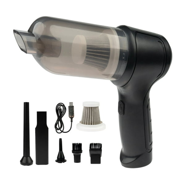 BYXAS Handheld Car Vacuum Cleaner, 9000Pa Vacuum Cleaner and Air Duster, 120W High Power Hand Held Vacuum with Multi-Nozzles for Car, Home, Office, Pet (Black)