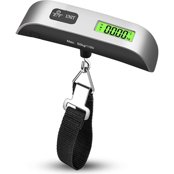 BYXAS Durable Portable Digital Luggage Scale, Travel Weight Scale for Suitcases, 110LB/50KG Capacity