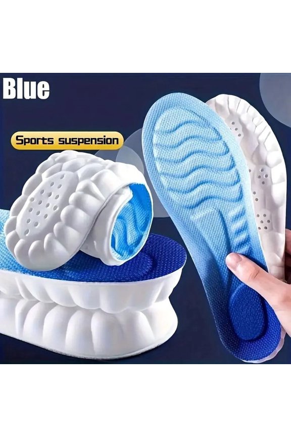 Insoles Men Plantar Fasciitis Orthotic Insoles Flat Feet Arch Support Insole for Men Women-Standing All Day Comfortable Orthotic Insert(Blue 260mm)