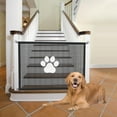 thumbnail image 1 of BYXAS Mesh Gates for Pets, Magic Pet Gate for The House, Portable Baby Puppy Safety Fence Guard for Stairs and Doorways, Easy Install Anywhere, 43" W x 31" H, 4 Hooks, 1 of 6