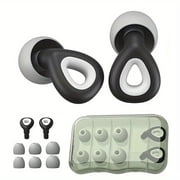 BYXAS Motorcycle Ear Plugs for Noise Reduction, Silicone Comfy Ear Plugs for Sleeping Noise Cancelling with S/M/L 3 Pairs of Silicone Earbud Covers, Reusable Soft Earplugs for ConcertsBlack