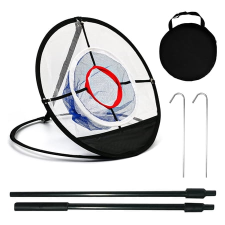 BYXAS Golf Chipping net | pop up Nylon Practice and Improve Your Game with The Golf Practice net - Golf simulators net | Indoor/Outdoor Foldable Golf net with Storage Bag for Swing Accuracy Practice