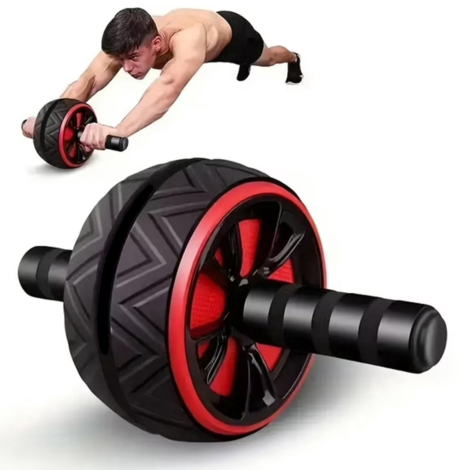 BYXAS Roller Wheel for Abs Workout - Abdominal Exercise Equipment for Abdominal &amp; Core Strength Training, Home Gym Fitness Equipment, Exercise Wheel for Men &amp; Women Home Gym, Core Strength Training