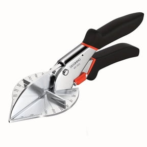 BYXAS Sharp Multi Angle Miter Shear Cutter, Adjustable at 45 To 135 Degree With Safety Lock Hand Tools for Cutting Plastic, PVC and Molding Trim (Black)
