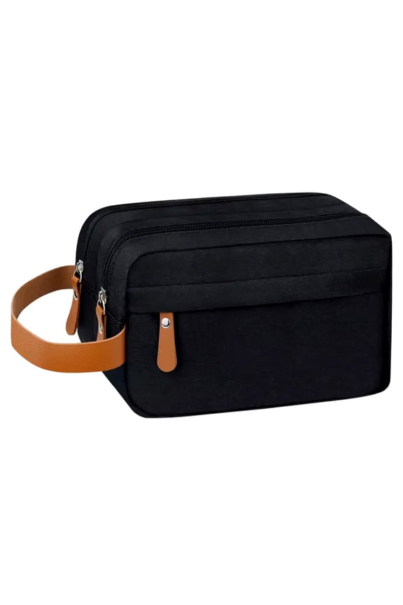 Toiletry Bag for Men, Hanging Kit Water Resistant Travel makeup Bag for women, Mens Travel Bag Shaving Bag for Toiletries Accessories 9.8in*5.9*3.9in(Black)