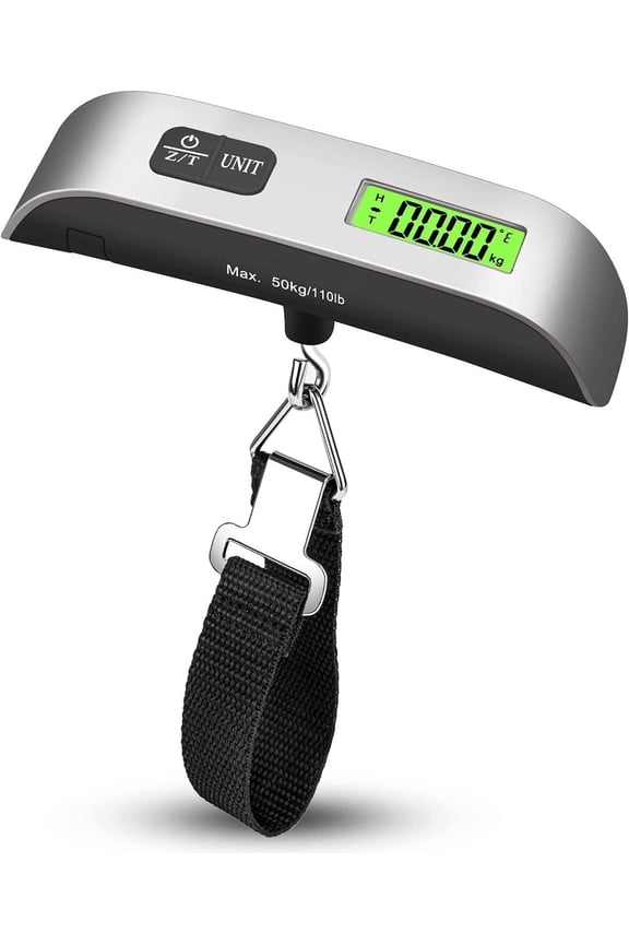 Travel Digital Luggage Scale - Portable Luggage Scale -Luggage Scales for Suitcases - Ideal for Travel Scale Luggage Weight - 110LB, Includes Battery
