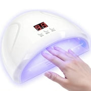 BYXAS UV LED Nail Lamp 36W, LED Nail Dryer with 3Timer/Sensor/LCD Display, Portable USB Design LED Nail Light Manicure Curing UV Gel Light for Fingernail & Toenail Gel Nails Polish