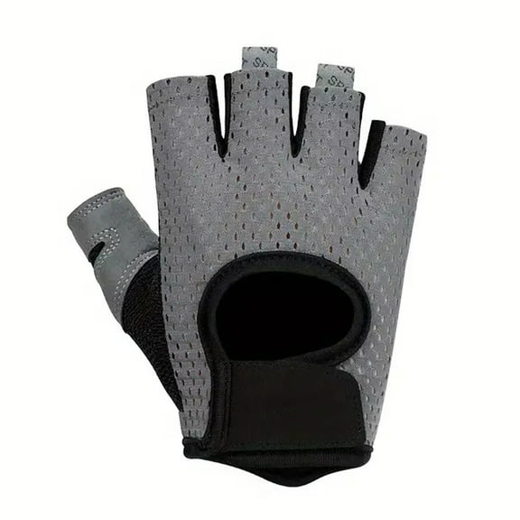 BYXAS Weight Lifting Gloves with Full Palm Protection, Workout Gloves for Men Women, Breathable Exercise Gym Gloves for Weightlifting, Fitness, Cycling, Pull Ups, Deadlifting(Gray S)