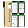 thumbnail image 1 of BYXAS Real-Time Alerts Wireless Meat Thermometer - Smart Bluetooth Probe for BBQ, Grill, Oven, Smoker - Long Range Bluetooth, Accuracy Temp, Dishwasher Clean, Waterproof - Perfect for BBQ Lovers, 1 of 10