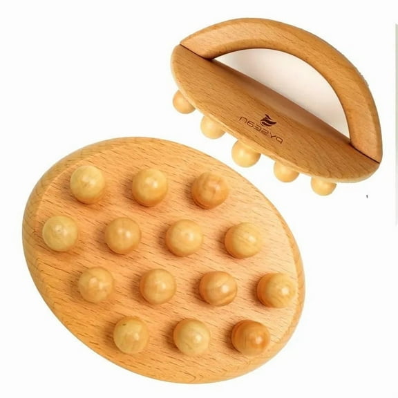 BYXAS Wood Therapy Massage Tools,Wooden Lymphatic Drainage Massager, Cellulite Remover Body Sculpting Tool for Cellulite Reduction,Muscle Tension Release,Body Contouring and Shaping