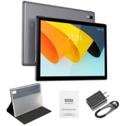 BYYBUO A10 Tablet 10.1 inch Tablets with Case,4GB RAM Cortex-A7 Quad-Core Processor,1280x800 IPS HD Touchscreen 8MP Camera,Bluetooth,WiFi(Gray)