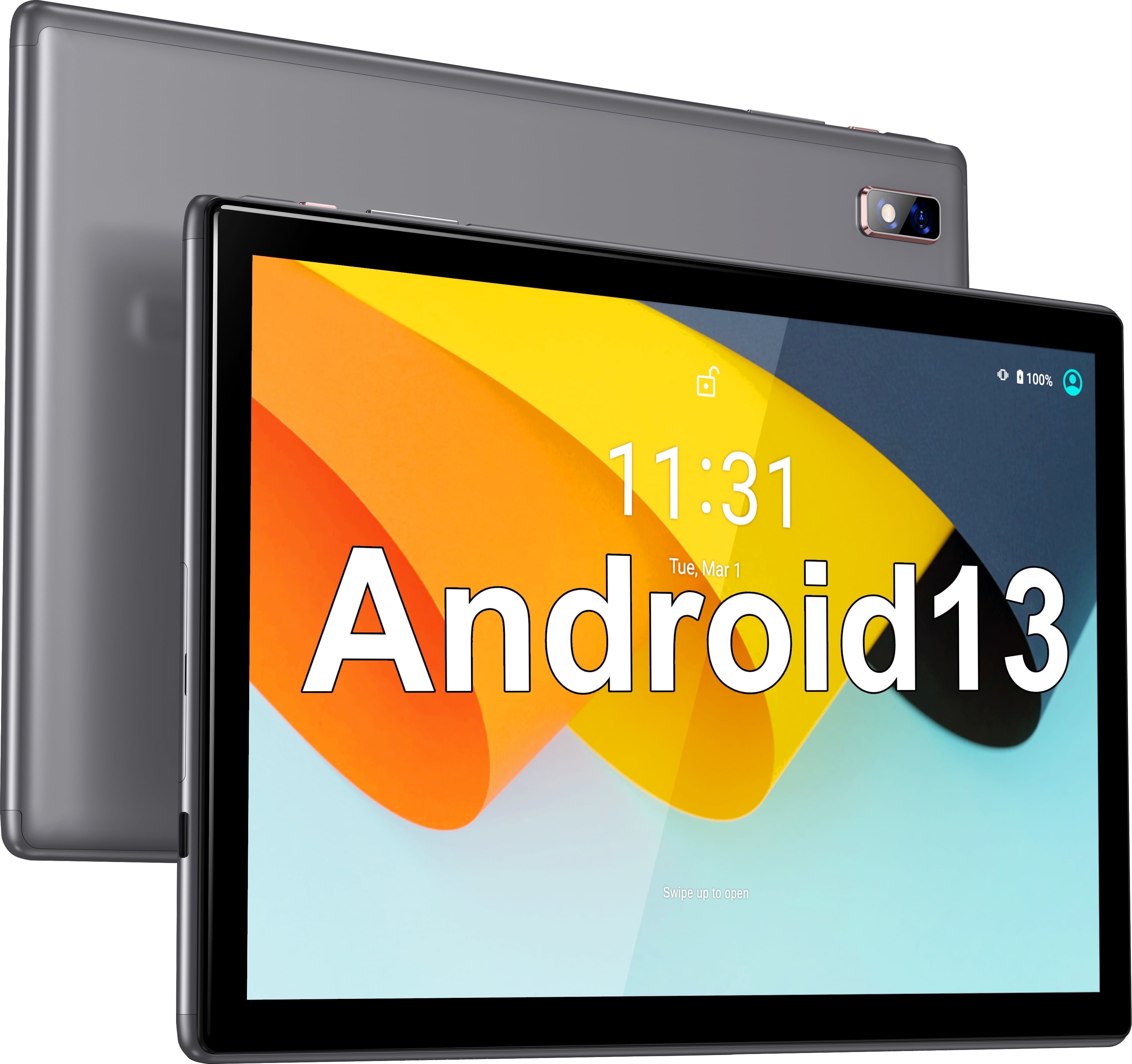 BYYBUO Android 13 Tablet,10.1 inch Tablet, 32GB ROM Quad-Core Processor ...