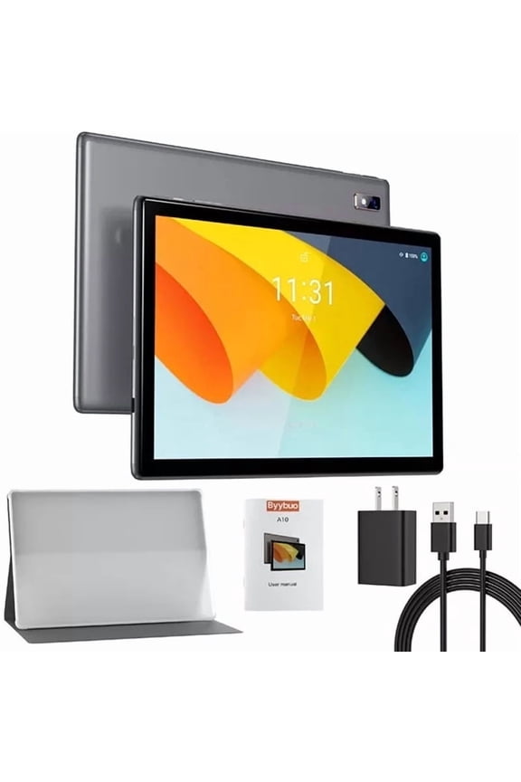 Android 13 Tablet,10.1 inch Tablet, 64GB ROM Quad-Core Processor 5000mAh Battery, 1280x800 IPS FHD Touchscreen 5MP+8MP Camera, Bluetooth, WiFi, SmartPad Gray