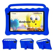 BYYBUO K7 Kids Tablet,7 inch Android Tablet for Kids,2+2GB +32GB Storage,Toddler Tablet with Drop Protection Case and Eye Protection Screen, WIFI Bluetooth Gift for Kids Blue