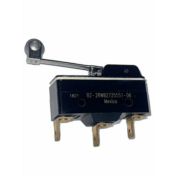 BZ-2RW82725551-D6 Switch, Snap Action N.O./N.C. SPDT Roller Lever 1A 250VAC 0.97N Screw Mount Quick Connect