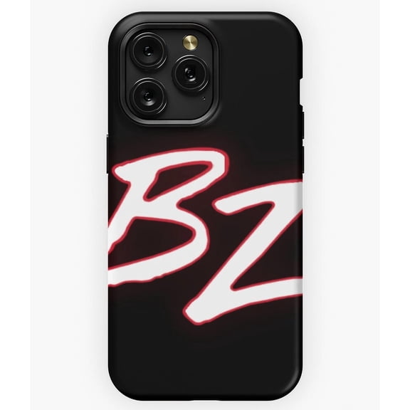 BZ Initials Monogram Elegant White Letters Graphic A3033 Phone Case for iPhone 11 to 17 Pro Max