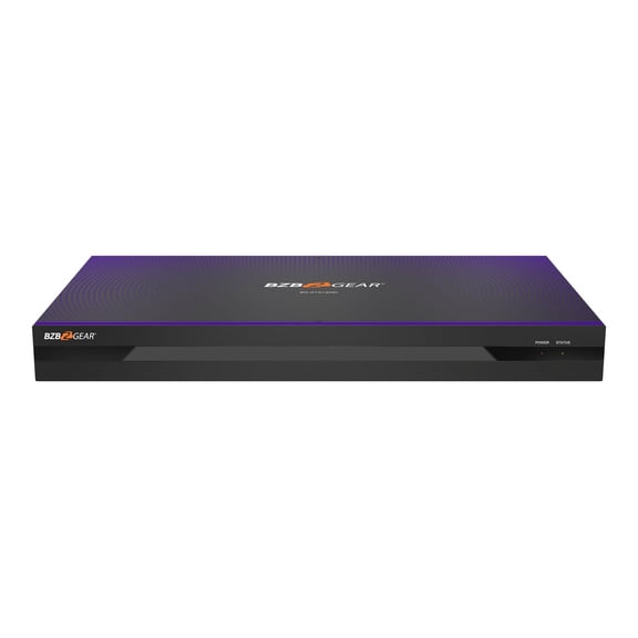 BZBGEAR 16x16 Balanced Digital Audio Processor/Matrix with 12-Channel Mic Line In/Out and 4-Channel Dante In/Out plus AEC/ANS/Filter/Limiter/EQ/Delay Support