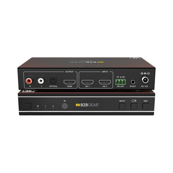 BZBGEAR 2x1 4K UHD HDMI Seamless Switcher/MultiViewer with Audio De-Embedding
