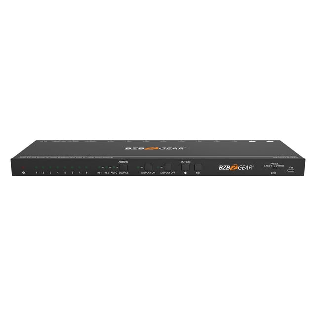 BZBGEAR 2x8 4K UHD HDMI Splitter/Distribution Amplifier with CEC ...