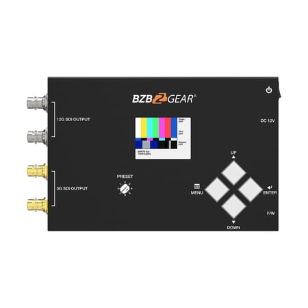BZBGEAR 4K/1080P 12G-SDI Video Test Pattern Generator (12G/6G/3G/HD-SDI Support)