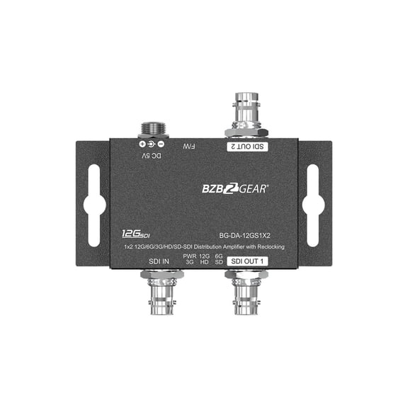 BZBGEAR 4K UHD 12G-SDI 1x2 Splitter/Distribution Amplifier