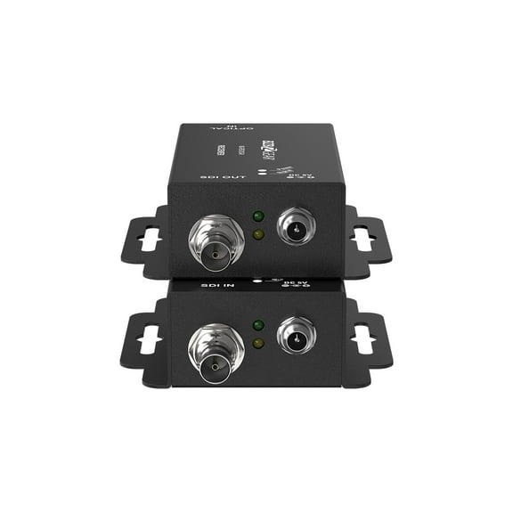 BZBGEAR 4K UHD 12G-SDI Over Fiber Optic Extender (12G/6G/3G/HD/SD-SDI Support)