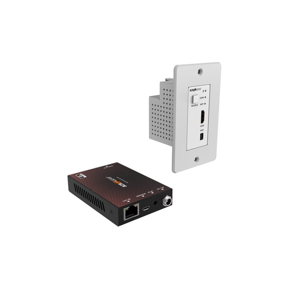 BZBGEAR 4K UHD 18Gbps HDMI/MDP Wall Plate Transmitter/Receiver Kit up to 164ft