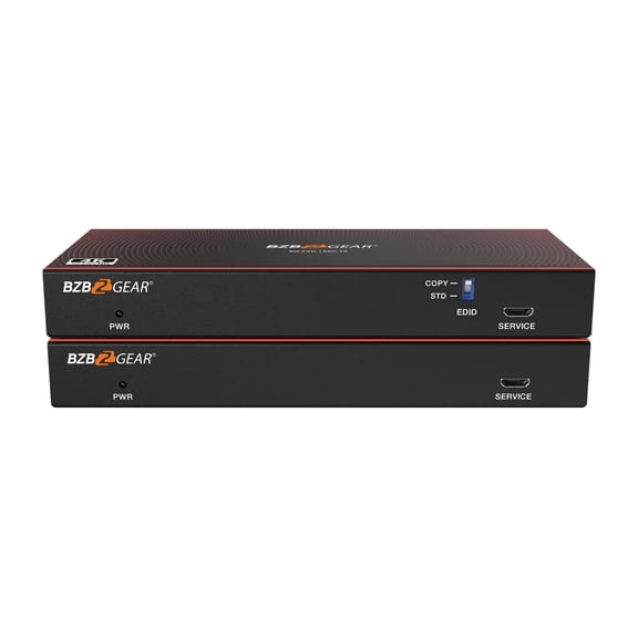 BZBGEAR 4K UHD DisplayPort 1.2a KVM Extender Kit Over HDBaseT with USB/IR/RS-232 up to 492ft