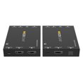 thumbnail image 1 of BZBGEAR 4K UHD HDMI Extender Over Cat5e/6 with Bi-directional IR/PoC/ARC and Audio De-embedding up to 230ft, 1 of 12