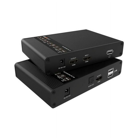 BZBGEAR 4K UHD HDMI/KVM Extender Over Cat5e/6 with Zero Latency and HDR/ARC Support up to 230ft
