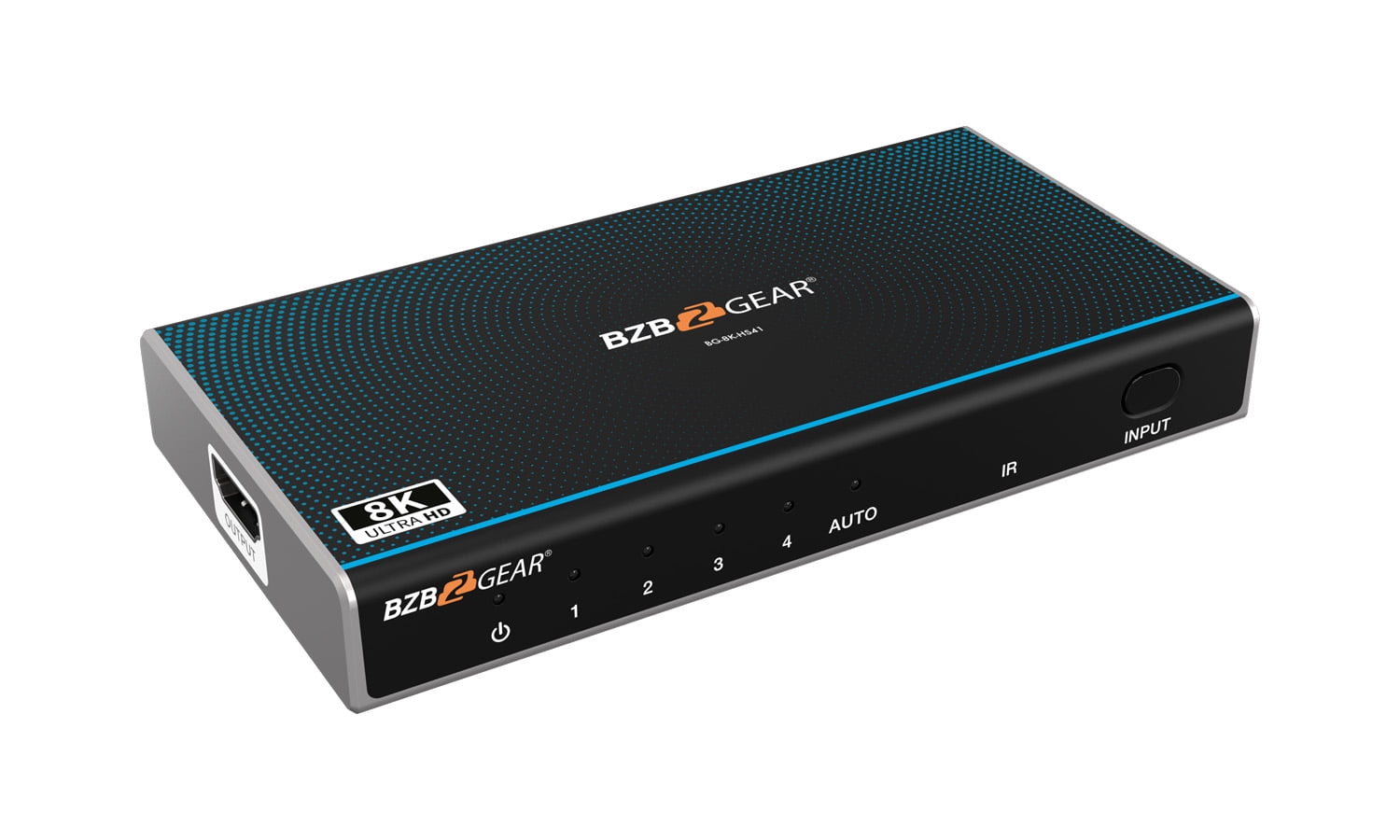 BZBGEAR 4x1 8K UHD Ultra Slim HDMI 2.1 Switcher (8K60/4K120Hz 4:4:4 and ...