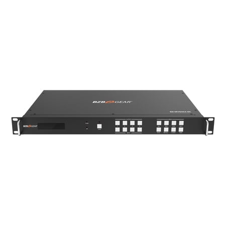 BZBGEAR 4x4 4K UHD HDMI Video Wall Processor/Seamless Matrix Switcher with Scaler/IR/Audio/RS-232