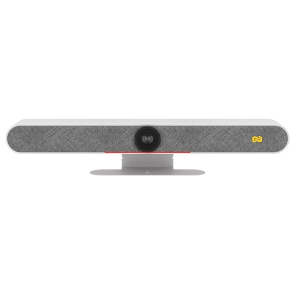 BZBGEAR Intelligent 4K UHD All-In-One Auto Tracking Video Bar with HDMI/USB-C and 20W Speakers/6-MEMS Microphones (White)