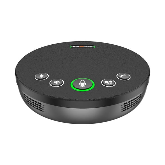 BZBGEAR USB/Bluetooth Desktop Conference Speakerphone with 360 Audio Pickup up to 16ft