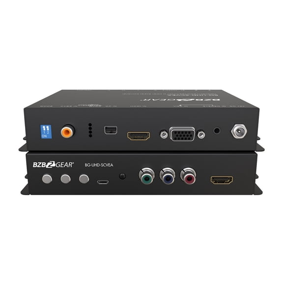 BZBGear Multi-Format 4K UHD Scaler Converter HDMI/DP/VGA/CVBS/YPbPr to HDMI