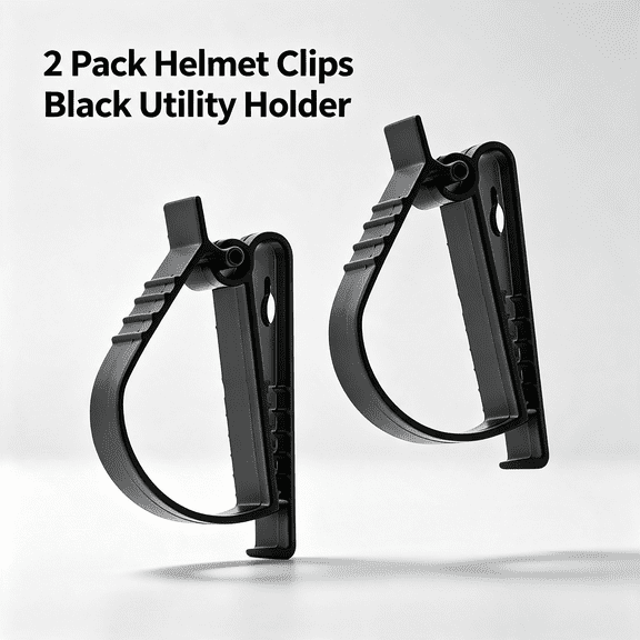 BZCOE 2 Pack Hard Hat Belt Clip Utility Catcher Clip Work Gloves Holders for Full Brim Vented Hard Hat Work Gloves Safety Helmet Construction Hardhat Bike Helmet Multisport Helmets