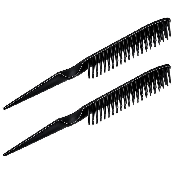 BZCOE 2 Pcs 3 Row Hair Comb, Styling Comb Set, and Shaping Curls for Women Men | for Natural Detangling, Curl Rat Tail, Unbraider Teasing Brush, for Combing, Separating, Styling