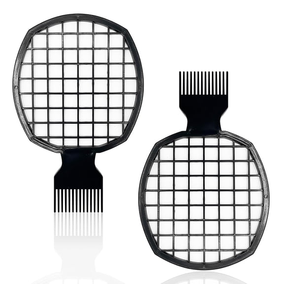 BZCOE 2Pcs D Twist Combs Hair Sponge Brush,Superior to Hair Sponge for Curls in Men and Women,Dual-Sided Design,Abs Material,Ergonomic,Lasting over a Year,2 Combs Included