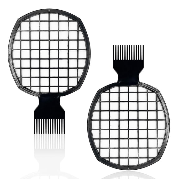 BZCOE 2Pcs Hair Sponge,D Twist Combs Twist King Hair Sponge for Black Men Curls,Superior to Hair Sponge for Curls in Men and Women,Dual-Sided Design Curl Comb,Abs Material Ergonomic Sponge