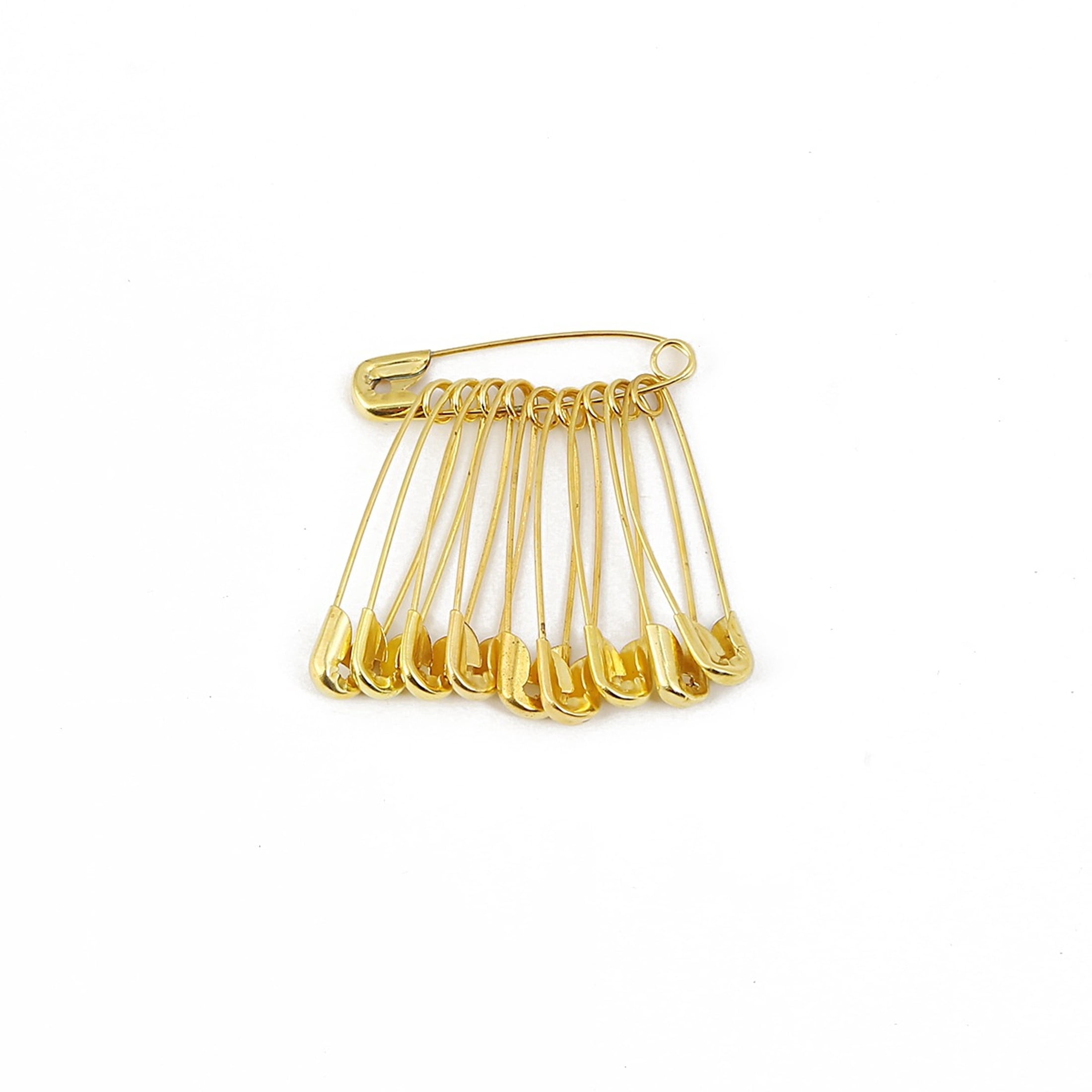 BZCOE 300 Count 1.06 Inch (27Mm) Gold Safety Pins, Small Safety Pins ...